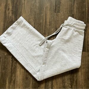 Splendid Heather Gray Lounge Activewear Wide Leg Joggers Drawstring Sweatpants S